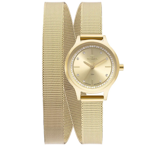 Relógio Technos Feminino Dourado Gl32au/1x