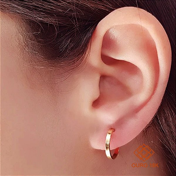 Brinco Argola Ouro 18k