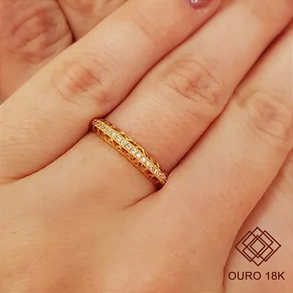 Anel Aparador Ouro 18k