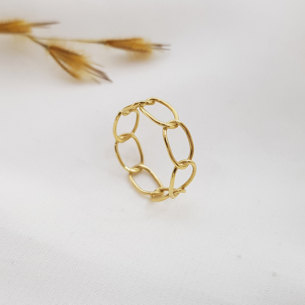 Anel Corrente Ouro 18k