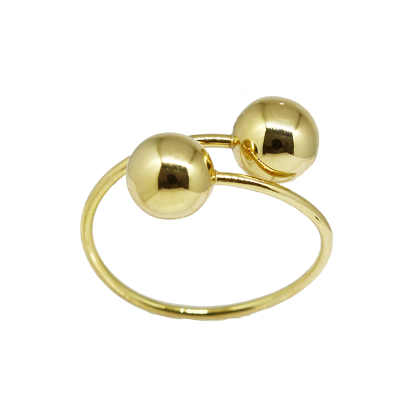 Anel Esferas Ouro 18k