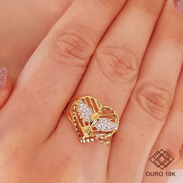 Anel Espírito Santo Ouro 18k