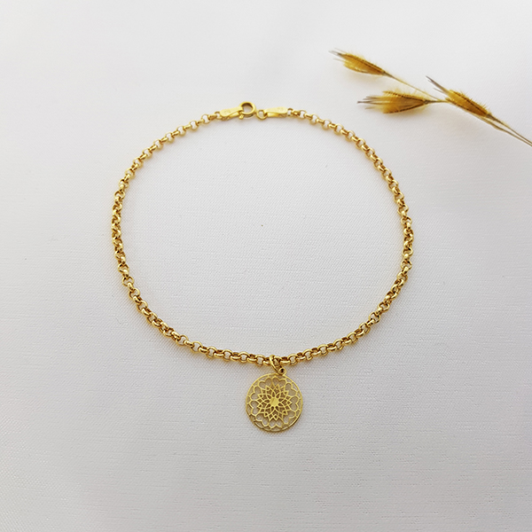 Pulseira Mandala Ouro 18k