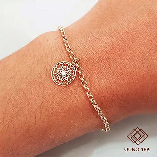 Pulseira Mandala Ouro 18k