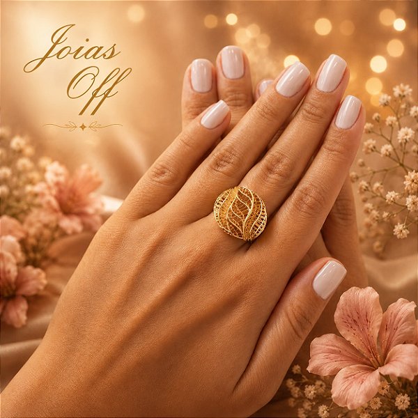 Anel Filigrana Ouro 18k