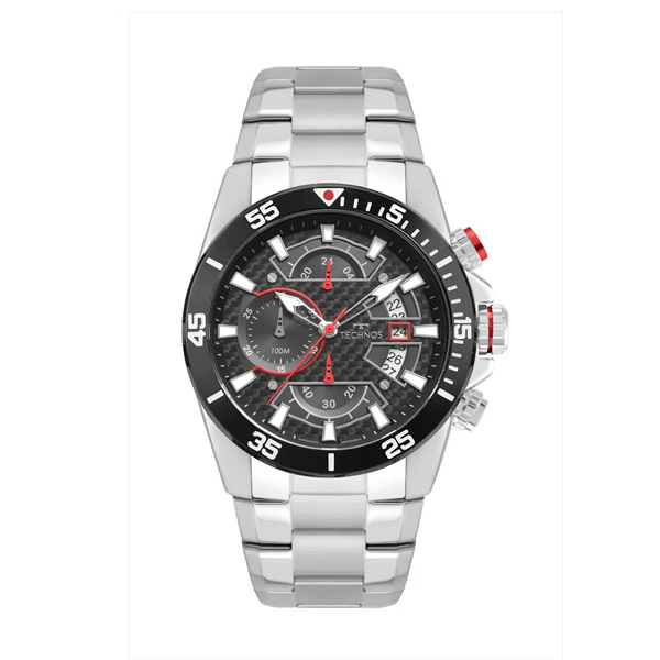Relógio Technos Masculino Ts Carbon Prata JS15EMZ/1R