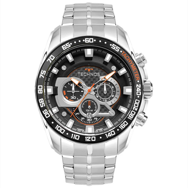 Relógio Technos Masculino Ts Carbon Prata OS2ABX/1P