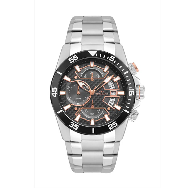 Relógio Technos Masculino Ts Carbon Prata JS15EMZ/1T