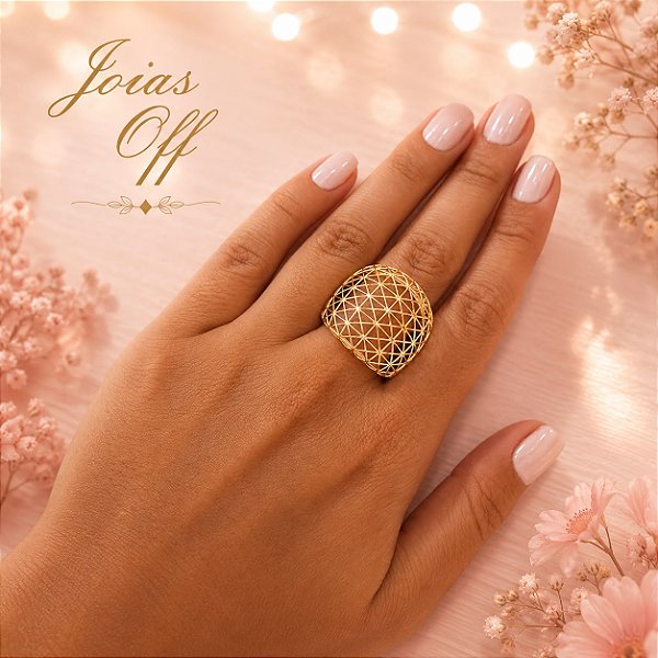 Anel Filigrana Ouro 18k
