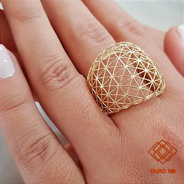Anel Filigrana Ouro 18k