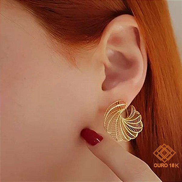 Brinco Filigrana Ouro 18k