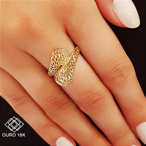 Anel Filigrana Ouro 18k