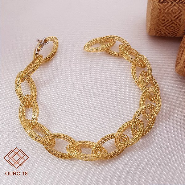Pulseira Filigrana Ouro 18k
