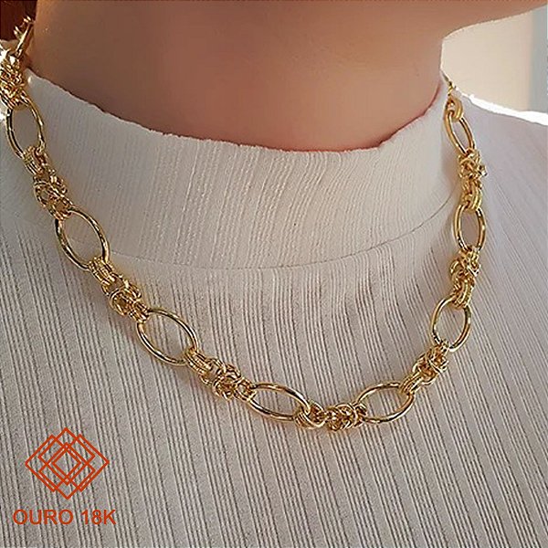 Gargantilha Elos Ouro 18k - 45cm
