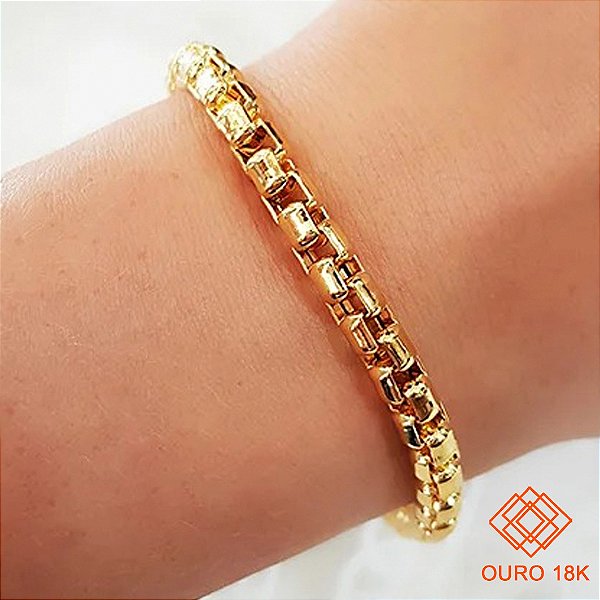 Pulseira Bold Milano Grossa em  Ouro 18k