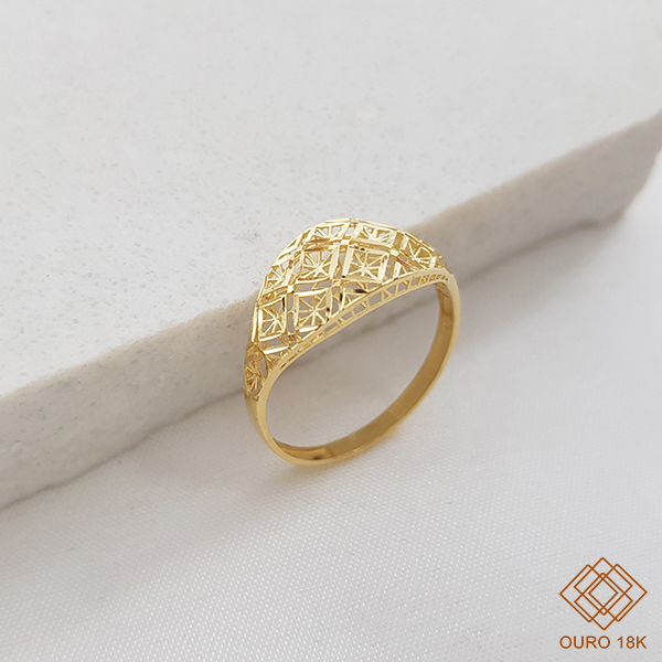 Anel Filigrana Ouro 18k