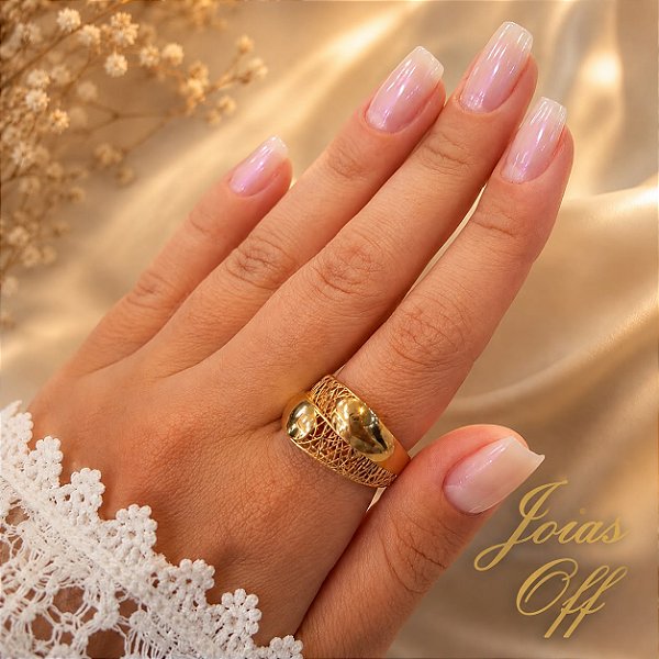 Anel Filigrana Ouro 18k