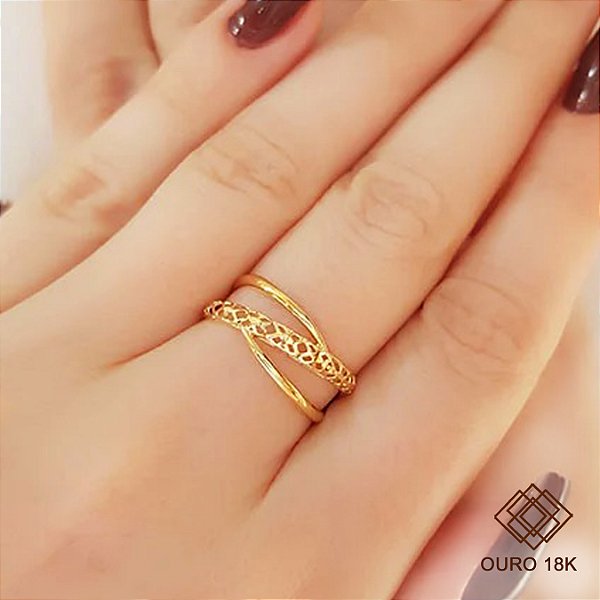 Anel Filigrana Ouro 18k