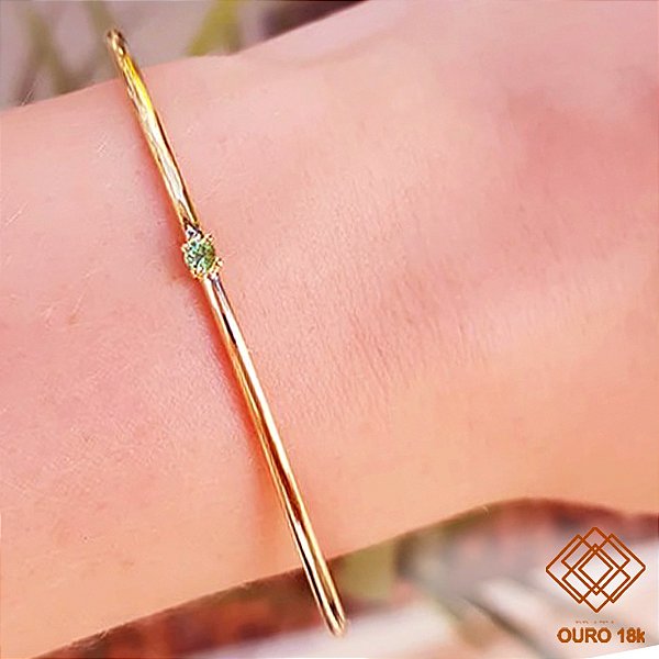 Bracelete Ouro 18k Tsavorita