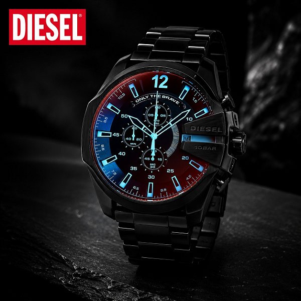 Relógio Masculino Diesel Mega Chief Preto DZ4318B1 P2PX