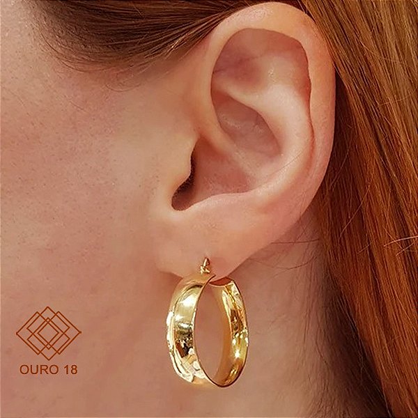 Brinco Argola Bold Ouro 18k