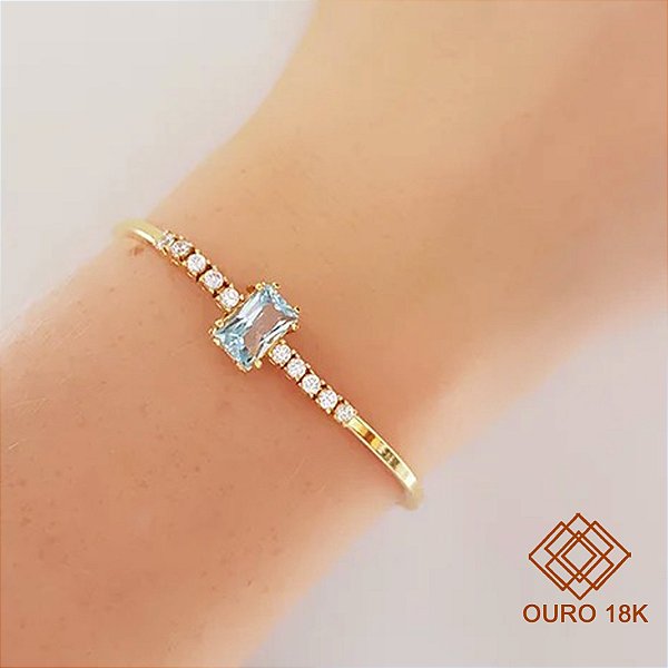Bracelete Ouro 18k Topázio