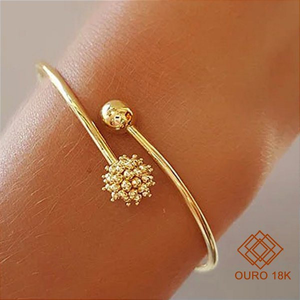 Bracelete Esferas Ouro 18k