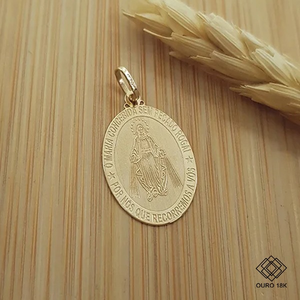 Pingente Nossa Senhora das Graças Ouro 18k