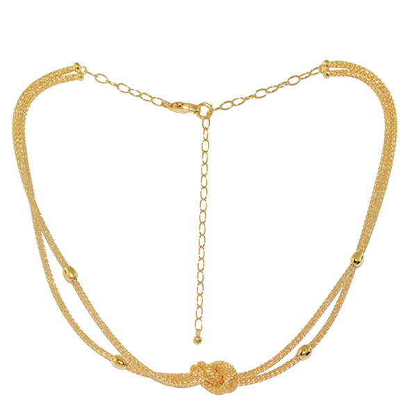Gargantilha Nó Ouro 18k- 40 cm