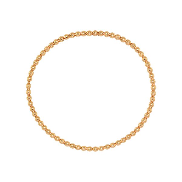 Pulseira Maleável Esferas Ouro Rosê 18k