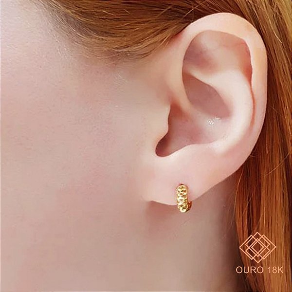 Brinco Argola Ouro 18k