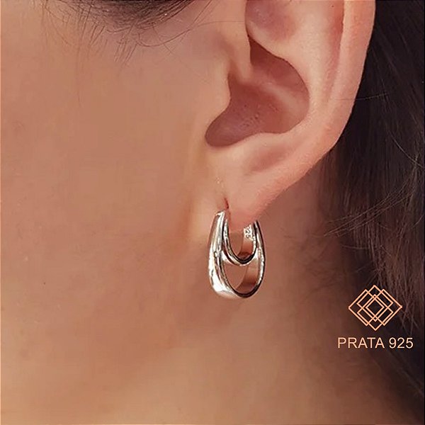 Brinco Argola Prata 925