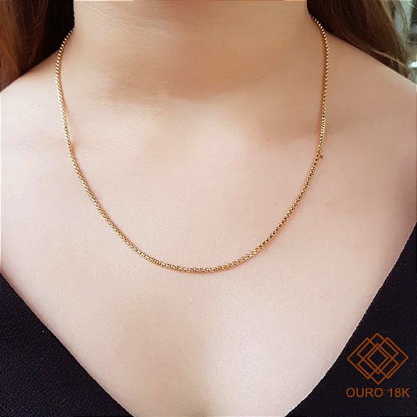 Cordão Malha Milano Ouro 18k