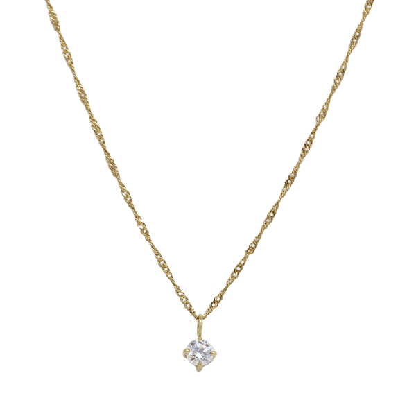 Kit Cordão Ouro 18k + Pingente Ponto de Luz Ouro 18k Moissanite