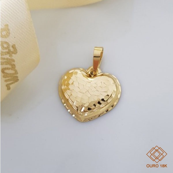 Pingente Coração Ouro 18k