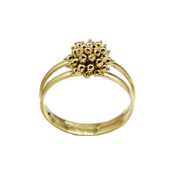 Anel Esferas Ouro 18k