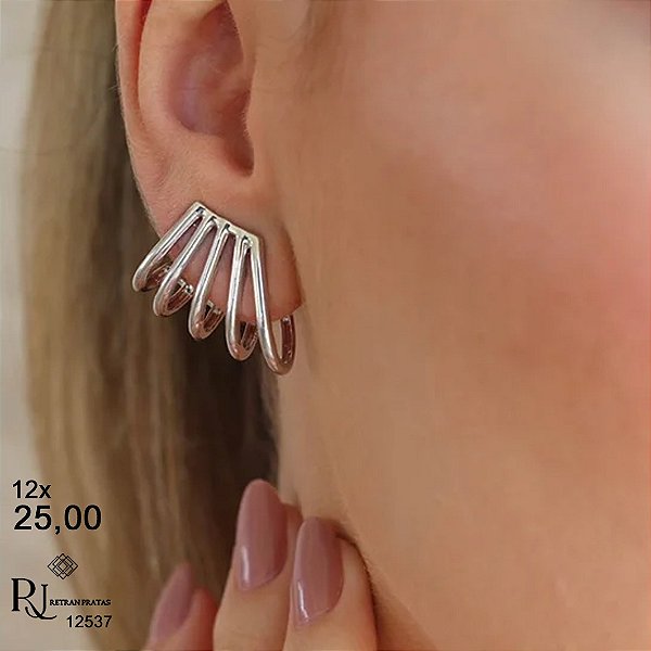 Brinco Ear Cuff em Prata 925
