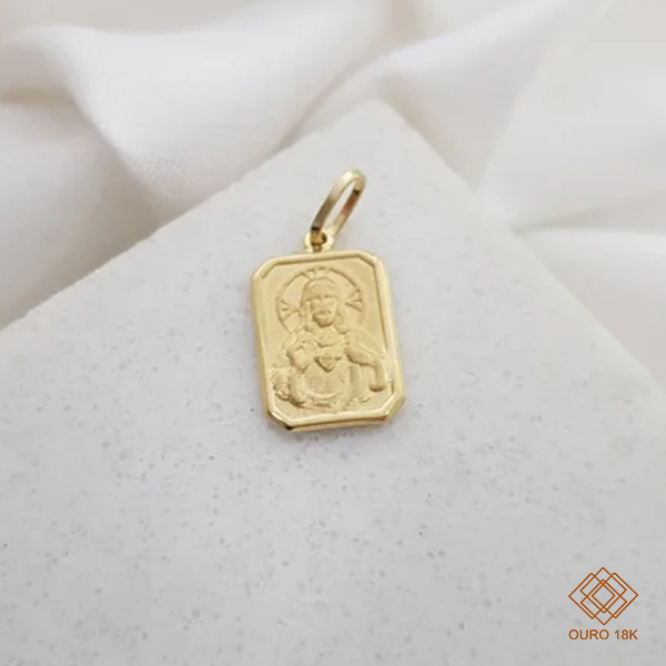 Pingente Escapulário Ouro 18k