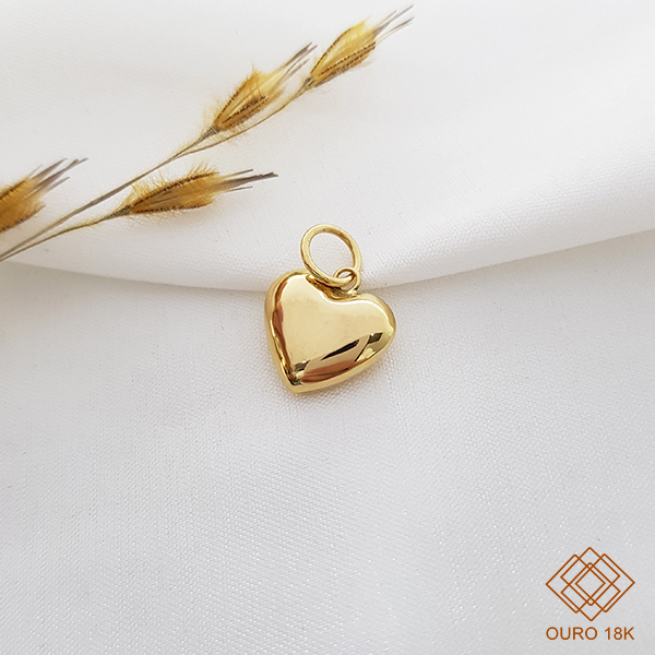 Pingente Coração Ouro 18k