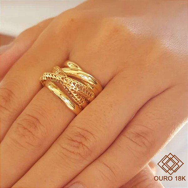Anel Filigrana Ouro 18k