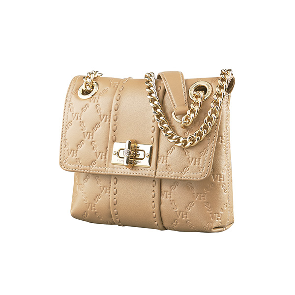 Bolsa Victor Hugo Volpa Duca Small Coconut Beige