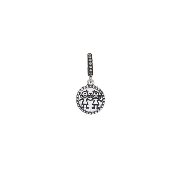 Pingente Meninas Prata 925