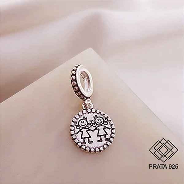 Pingente Meninas Prata 925