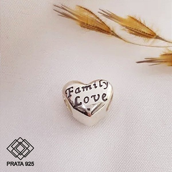 Pingente Coração Love Prata 925