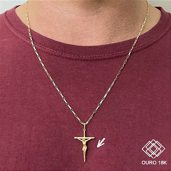 Pingente Cruz Ouro 18k