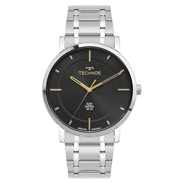 Relógio Technos Masculino Slim Prata GL32AY/1P