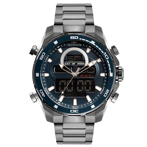 Relógio Technos Masculino Digitech Grafite BJK626AC/1A