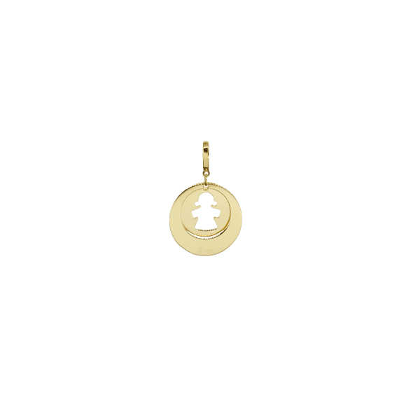 Pingente Menina Ouro 18k