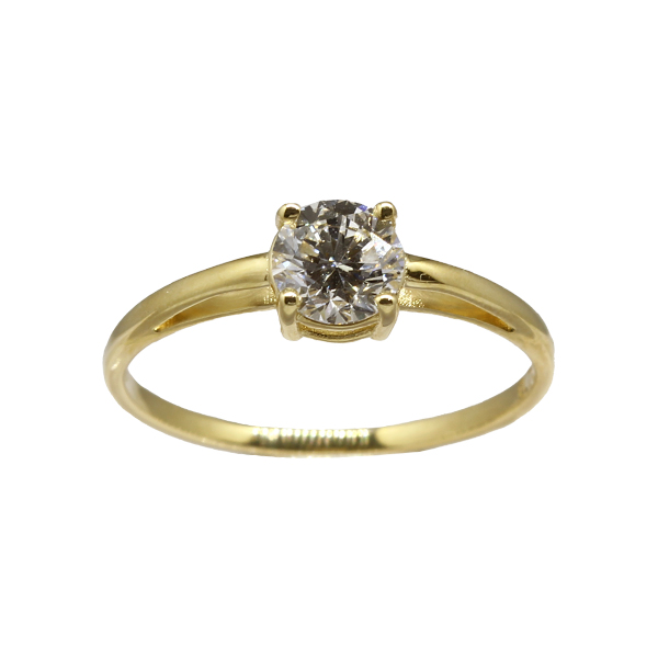 Anel Solitário Ouro 18k - Diamante Laboratório 70 Pts