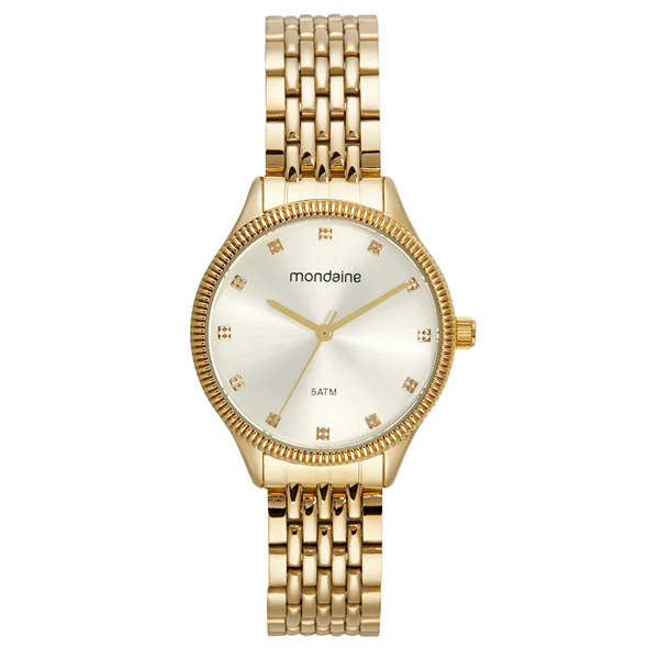 Relógio Mondaine Dourado Feminino